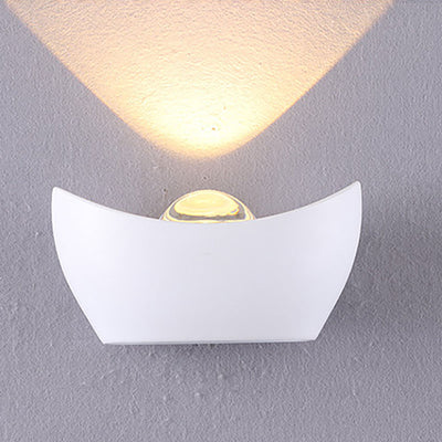 Contemporary Simplicity Aluminum Ingot Shape LED Wall Sconce Lamp For Living Room