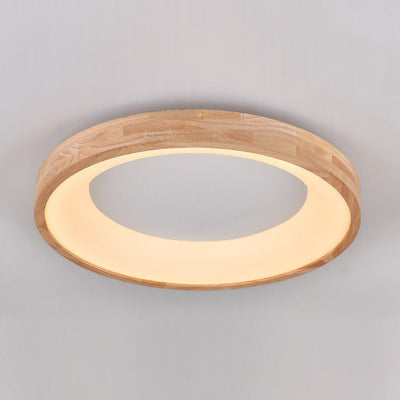 Plafonnier LED en chêne acrylique moderne et minimaliste pour salon 