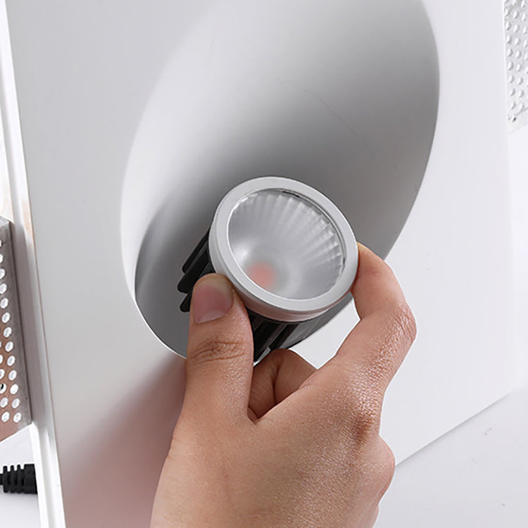 Moderne minimalistische runde Aluminiumgips LED eingebettete Wandleuchte Lampe für Wohnzimmer 