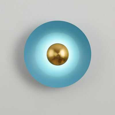 مصباح حائط LED بتصميم عصري على شكل صحن طائر لماكرون للإضاءة في غرفة النوم 