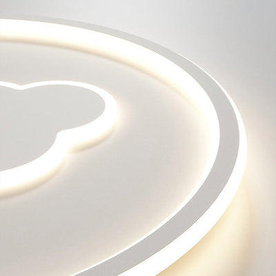 Plafonnier LED en acrylique avec nuage arc-en-ciel créatif contemporain pour salon 