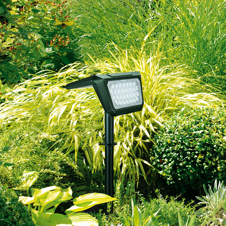Zeitgenössisches industrielles ABS PC wasserdichtes LED-Rasen-Einsatz-Solarlicht für Patio im Freien 