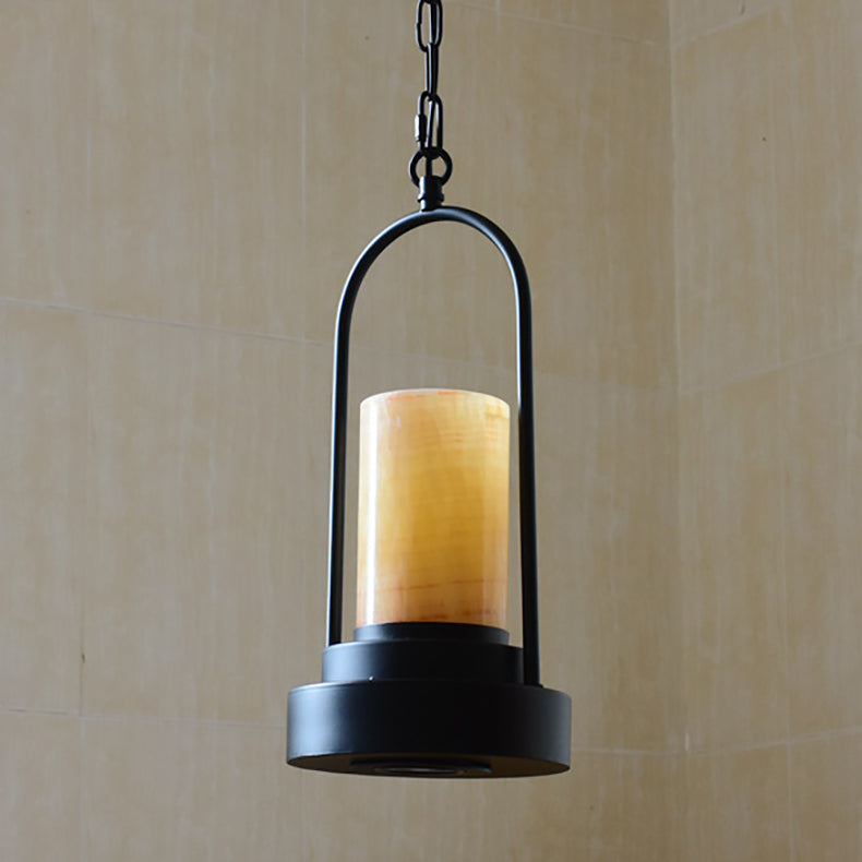 Vintage Industrial Candle 1-Light Hemp Wire LED Pendant Light