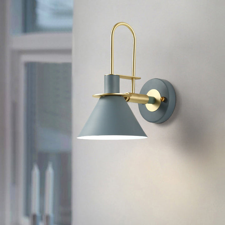 Moderne minimalistische Horn Eisen 1-Licht Wandleuchte Lampe für Wohnzimmer 