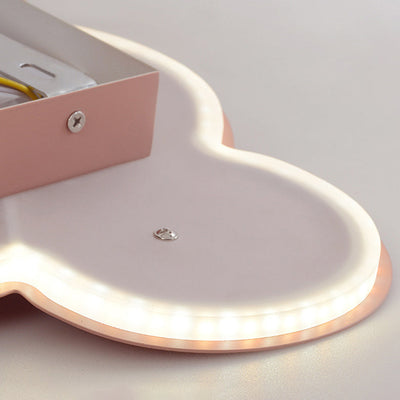 مصباح حائط للأطفال LED بظل أكريليك حديدي على شكل سحابة كرتونية مبتكرة معاصرة لغرفة النوم 