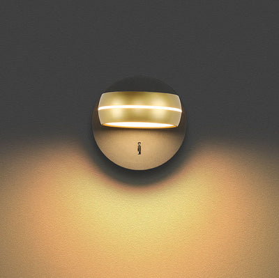 Lámpara Aplique de Pared LED PS de Aluminio y Hierro Rectangular Redonda Minimalista Moderna para Dormitorio 