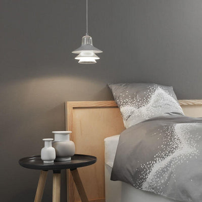 Nordic Minimalist Multi-Layer Cone Glass Hardware 1-Light Pendant Light