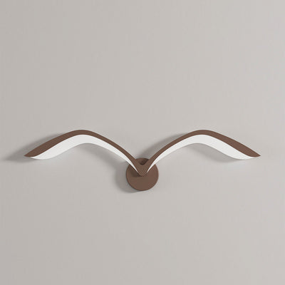 Lámpara de Aplique de Pared LED de Arco de Gaviota de Hierro Acrílico Minimalista Moderna para Sala de Estar 