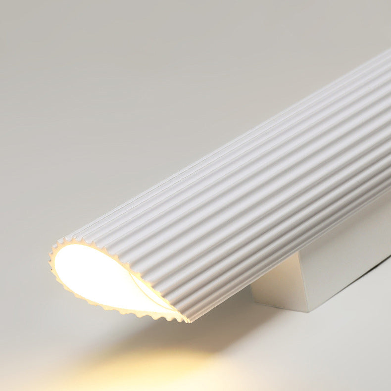 مصباح حائط LED بشريط عمود روماني من الحديد والألمنيوم بتصميم بسيط وحديث للجانب السرير 