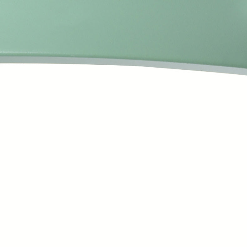 Plafonnier LED contemporain scandinave rond en orbe avec tube incurvé en fer, acrylique et bois pour chambre à coucher 