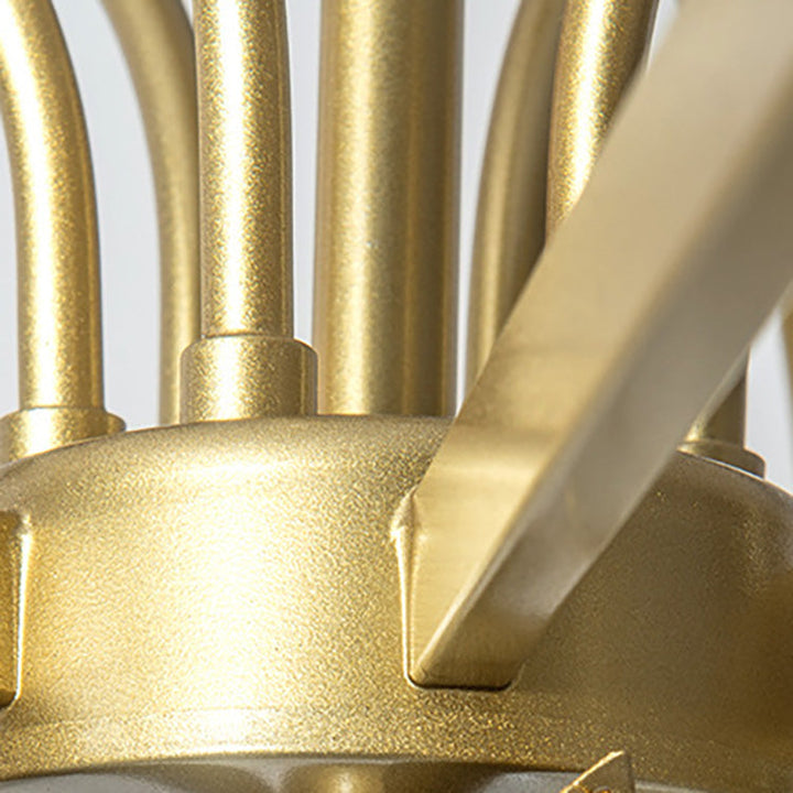 Lustre Moderne Carré en Acrylique et Fer avec Cristaux 4/8 Lumières pour Salon 