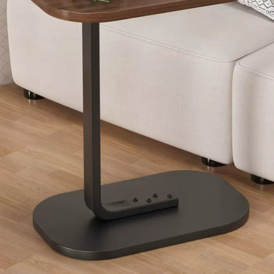 Moderner minimalistischer rechteckiger PVC-Kunststoffpaneel-Beistelltisch für das Wohnzimmer 