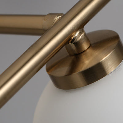 Moderne Mid-Century Glaskugel 1/2/3-Licht Wandleuchte Lampe für Schlafzimmer 