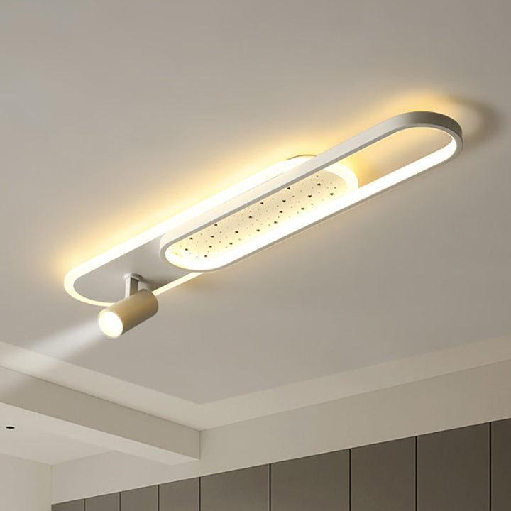 Moderne minimalistische rechteckige Eisen Acryl LED Strahler Unterputz Deckenleuchte für Flur 