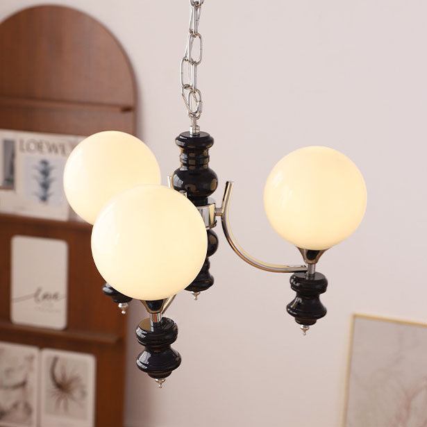Zeitgenössische Einfachheit Magische Bohne Eisen Silber Finish Rahmen 3/5-Licht Kronleuchter Für Wohnzimmer 