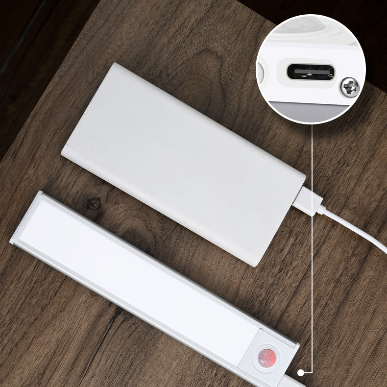 مصباح حائط LED مستطيل من الألومنيوم ABS بحساسية تلقائية بتصميم بسيط وحديث للدراسة 