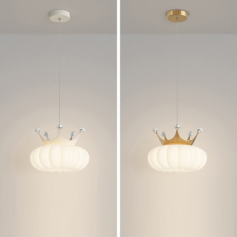 مصباح معلق من الكريستال LED للأطفال المعاصرين بتصميم سحابة وتاج حديدي لغرفة النوم 