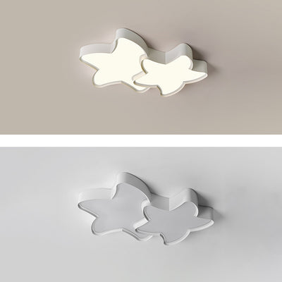 Luz de techo LED de montaje empotrado con pantalla de estrella de hierro acrílico de simplicidad moderna para sala de estar 