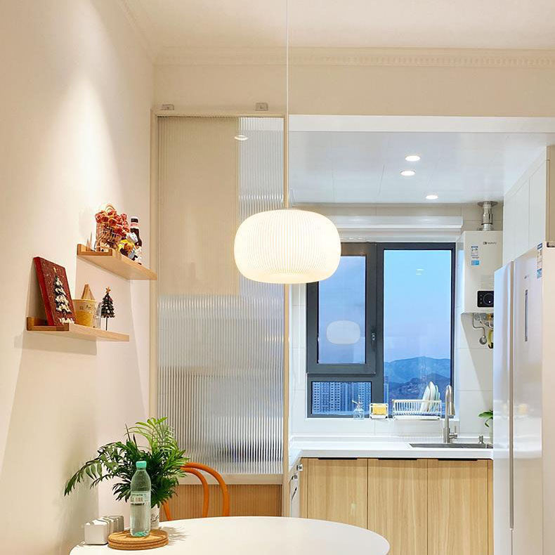 Moderne unbedeutende Kürbis-Hardware PE 4/5 Licht Pendelleuchte für Wohnzimmer 