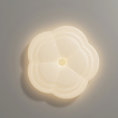 Luz de techo LED de montaje empotrado de hierro acrílico con pétalo minimalista moderno para dormitorio 