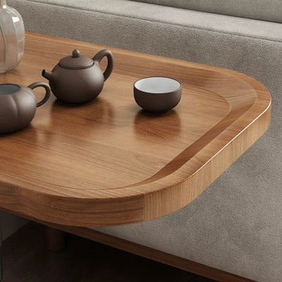 Moderner minimalistischer rechteckiger künstlicher Paneel-Hardware-Beistelltisch für das Wohnzimmer 