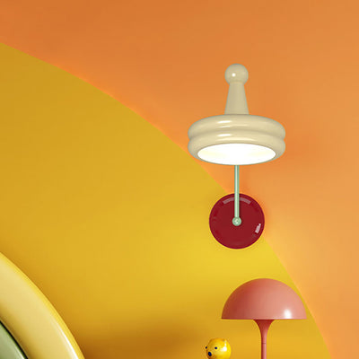 Lámpara de Aplique de Pared de 1 Luz de Vidrio de Hierro Esférico Minimalista Moderno para Dormitorio 