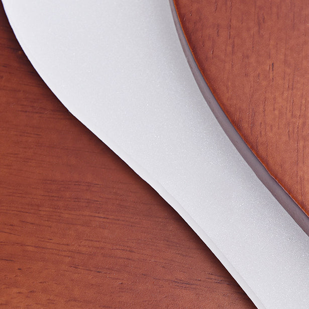 Luz de techo LED de montaje empotrado con diseño ondulado de grano de madera Zen chino tradicional para sala de estar 