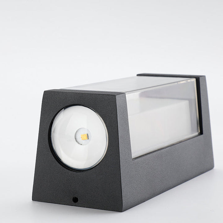Applique murale étanche LED lumineuse en aluminium de simplicité contemporaine pour patio extérieur 