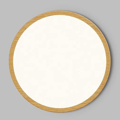Moderne minimalistische mehrschichtige runde Original-Holzmaserung Eisen Aluminium Acryl LED Unterputz-Deckenleuchte für Schlafzimmer 