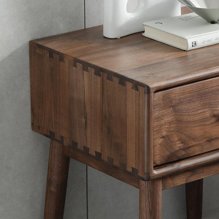 Traditioneller französischer rechteckiger Holz-Beistelltisch mit 1 Schublade für das Wohnzimmer 