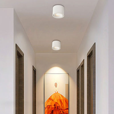 Moderner minimalistischer runder Strahler, verstellbare LED-Deckenleuchte 