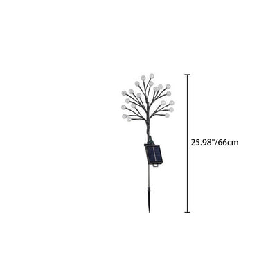 Solar Modern Simple ABS Crystal Branch Outdoor LED Decorative Ground Plug Light