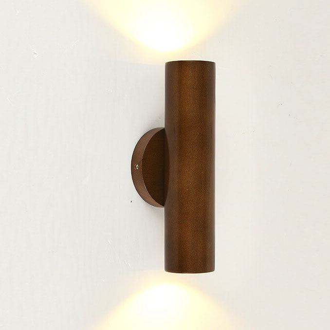 Modern Simple Warm Solid Wood Strip Double Head LED Wall Sconce Lamp