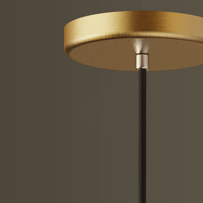 Nordic Minimalist Gold Color Copper 1-Light Pendant Light