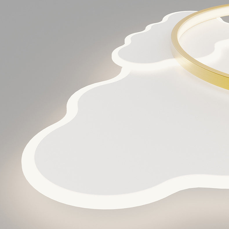 Plafonnier LED moderne minimaliste en aluminium avec abat-jour en acrylique pour chambre à coucher 
