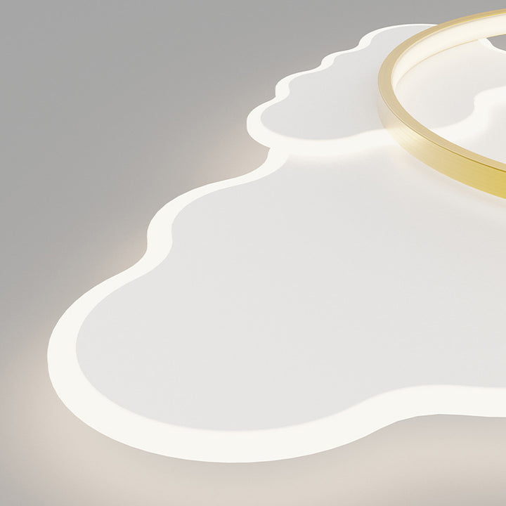 Plafonnier LED moderne minimaliste en aluminium avec abat-jour en acrylique pour chambre à coucher 