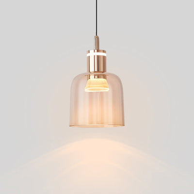 ضوء قلادة LED بشكل كوب أكريليك ألومنيوم قابل للرفع على الطراز الاسكندنافي المعاصر لغرفة النوم 