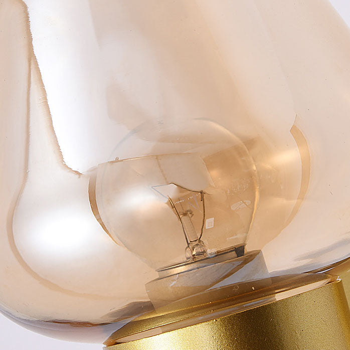 Moderne skandinavische 1-flammige Wandleuchte aus Eisen und Glas im Becher-Design für den Flur 