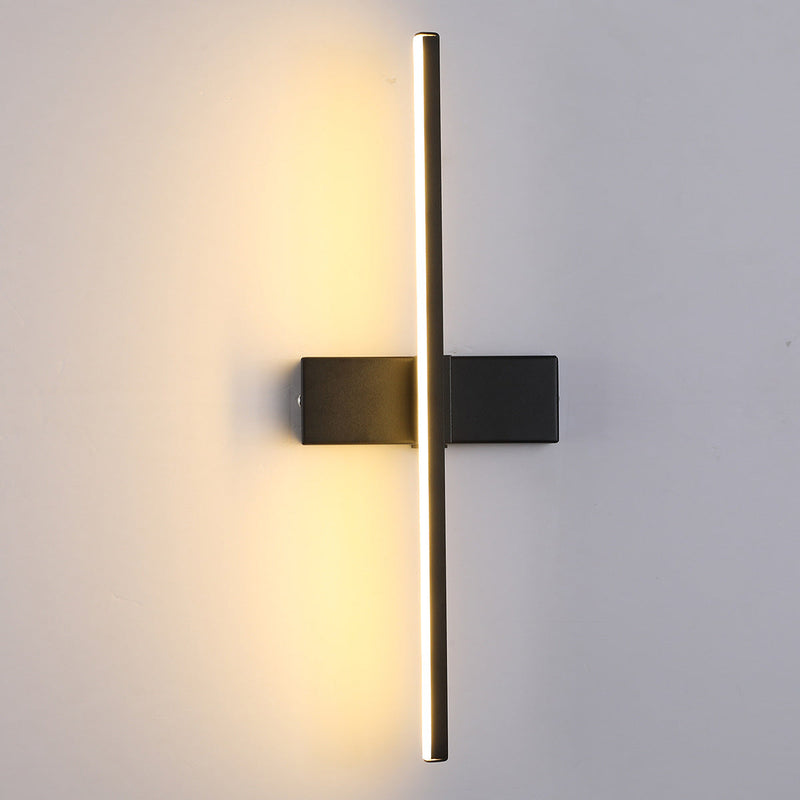 Moderne Einfachheit Streifen Rechteck Aluminium Eisen Silikon LED Wand Leuchte Lampe Für Schlafzimmer 