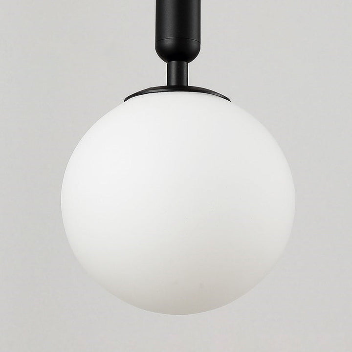Lampe murale contemporaine Nordic Orb Hardware Glass 1-Light pour salon 