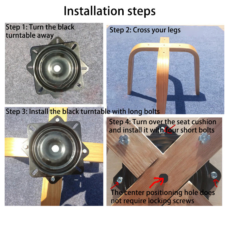Zeitgenössischer nordischer PU-Leder gepolsterter Holzrahmen ergonomischer Drehstuhl mit Rückenlehne und Armlehne für das Home Office 
