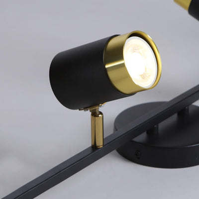 Moderne kreative Acryl-Track-Spotlight LED-Deckenleuchte mit halb bündigem Einbau 