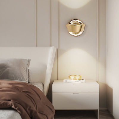 Modern Creative Bedside Iron Sphere LED Wall Sconce Lamp