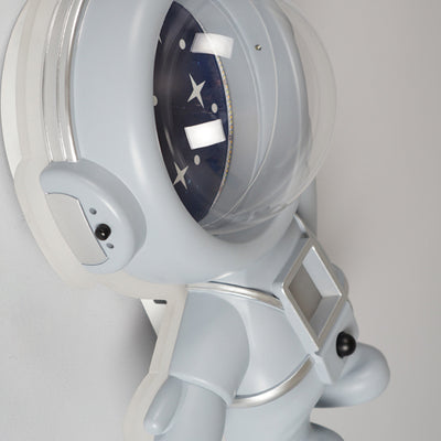 Luz de techo empotrada astronauta de resina acrílica metálica creativa contemporánea para dormitorio 