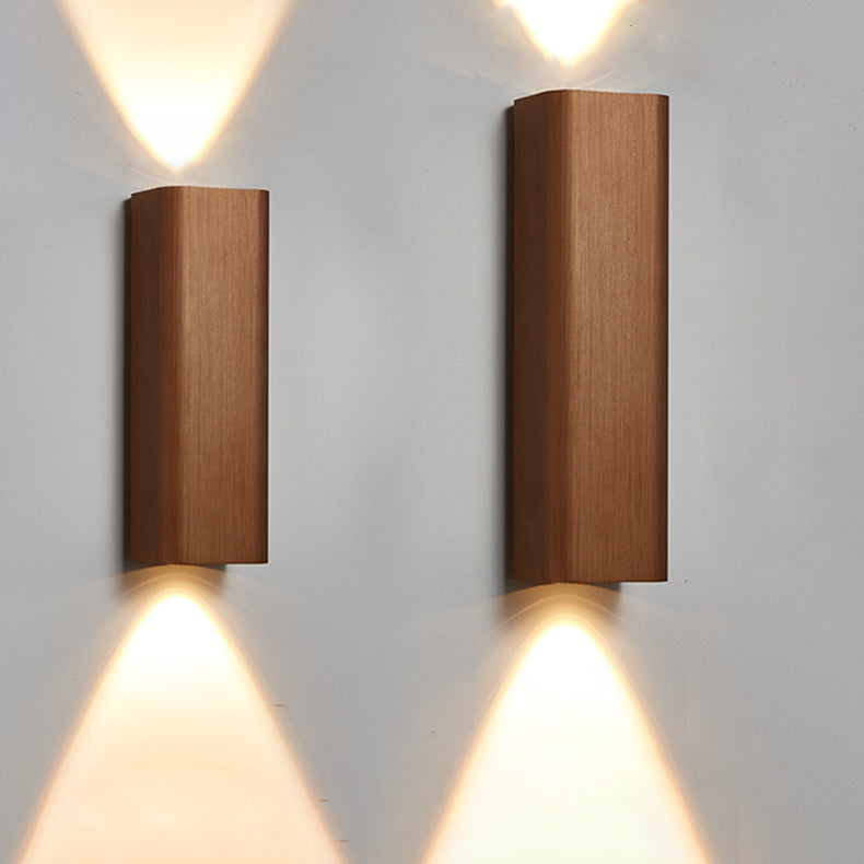 Lámpara Aplique de Pared LED de Aluminio Rectangular Minimalista Moderna para Dormitorio 
