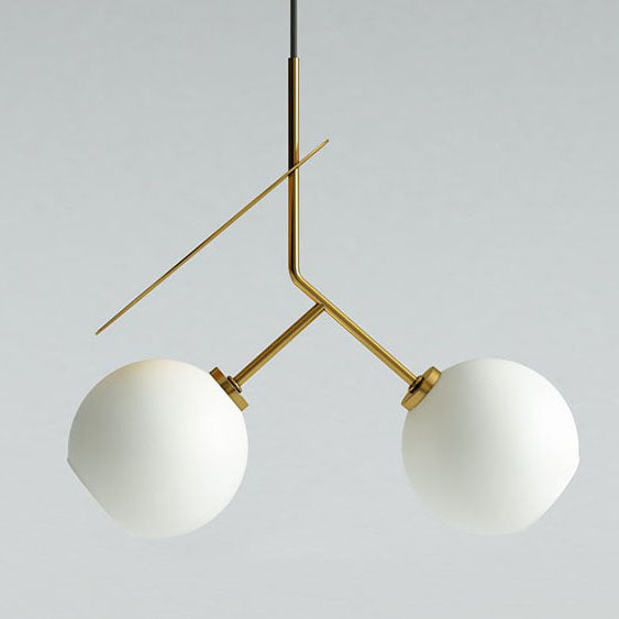Moderne kreative Kirschglas-Eisen 1/2-Licht Pendelleuchte 
