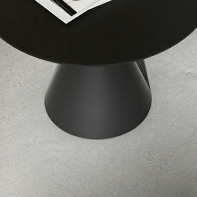 Moderner minimalistischer runder Kegel-Aluminium-Metall-Beistelltisch 1-stufig für das Wohnzimmer 