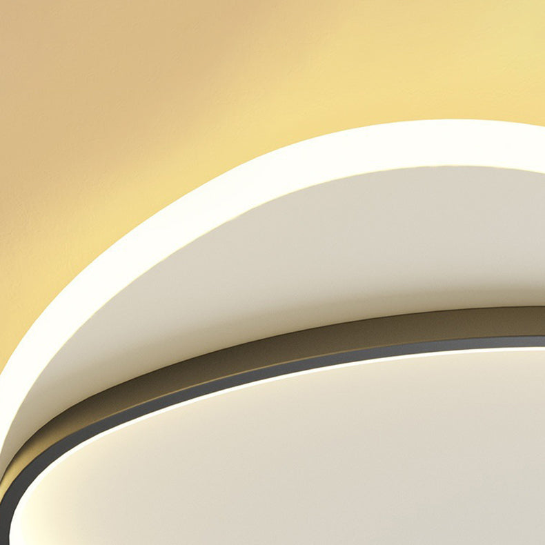 Moderne minimalistische Dreieck ovale Acryl Eisen LED Unterputz Deckenleuchte für Wohnzimmer 