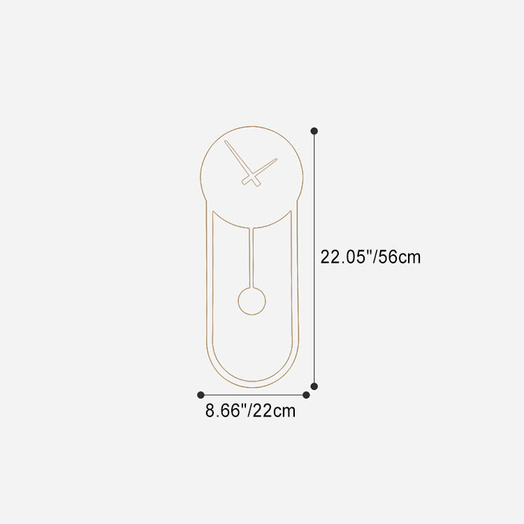 Applique murale LED en fer acrylique de forme ovale ronde scandinave contemporaine pour chambre 