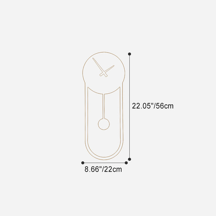 Applique murale LED en fer acrylique de forme ovale ronde scandinave contemporaine pour chambre 
